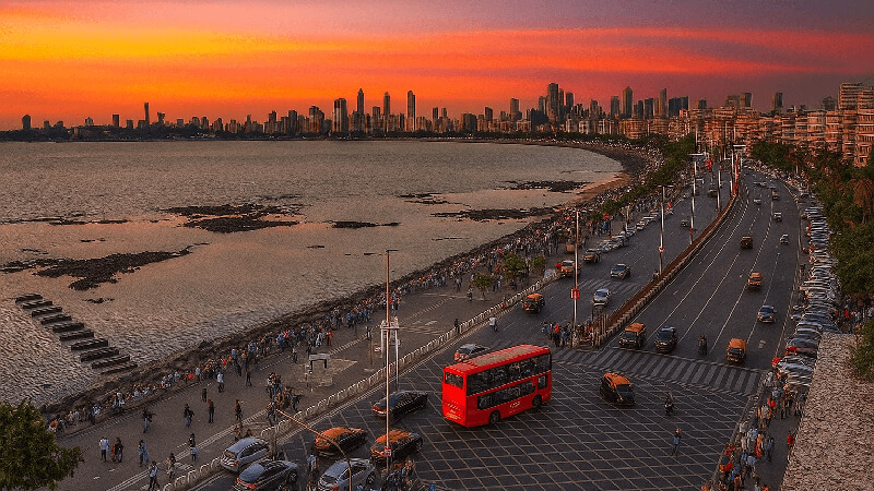 Mumbai city highlighting urban climate challenges